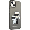 Karl Lagerfeld Glitter Karl&Choupette case for iPhone 14 Plus - black - (KF001359-0)