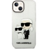 Karl Lagerfeld Glitter Karl&Choupette case for iPhone 14 Plus - transparent - (KF001363-0)