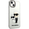 Karl Lagerfeld Glitter Karl&Choupette case for iPhone 14 Plus - transparent - (KF001363-0)