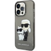 Karl Lagerfeld Glitter Karl&Choupette case for iPhone 14 Pro Max - black - (KF001361-0)