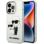 Karl Lagerfeld Glitter Karl&Choupette Case for iPhone 14 Pro Max 6.7 - Transparent - (KF001365-0)