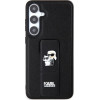 Karl Lagerfeld Gripstand Saffiano Karl&Choupette Pins case for Samsung Galaxy S24+ - black - (KF001948-0)