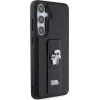 Karl Lagerfeld Gripstand Saffiano Karl&Choupette Pins case for Samsung Galaxy S24+ - black - (KF001948-0)