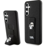 Karl Lagerfeld Gripstand Saffiano Karl&Choupette Pins case for Samsung Galaxy S23 FE - black - (KF001926-0)