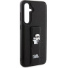 Karl Lagerfeld Gripstand Saffiano Karl&Choupette Pins case for Samsung Galaxy S23 FE - black - (KF001926-0)