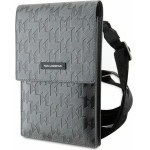 Karl Lagerfeld Handbag KLWBSAMSMG silver/silver Saffiano Mongram Plaque - (KF001647-0)