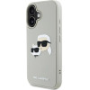 Karl Lagerfeld HC 3D Rubber Double Heads iPhone 16 Case - Beige - (KF002521-0)