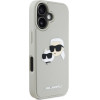 Karl Lagerfeld HC 3D Rubber Double Heads iPhone 16 Case - Beige - (KF002521-0)