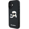 Karl Lagerfeld HC 3D Rubber Double Heads iPhone 16 Case - Black - (KF002518-0)