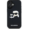 Karl Lagerfeld HC 3D Rubber Double Heads iPhone 16 Case - Black - (KF002518-0)