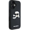Karl Lagerfeld HC 3D Rubber Double Heads iPhone 16 Case - Black - (KF002518-0)