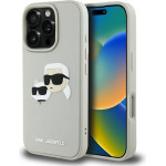 Karl Lagerfeld HC 3D Rubber Double Heads iPhone 16 Pro Max Case - Beige - (KF002523-0)