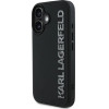 Karl Lagerfeld HC 3D Rubber Elongated Glitter iPhone 16 Case - Black - (KF002515-0)