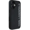 Karl Lagerfeld HC 3D Rubber Elongated Glitter iPhone 16 Case - Black - (KF002515-0)