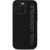 Karl Lagerfeld HC 3D Rubber Elongated Glitter iPhone 16 Pro Case - Black - (KF002516-0)