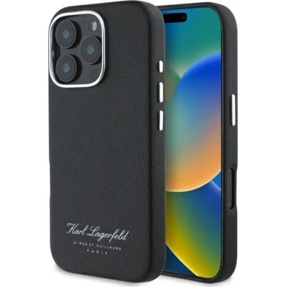 Karl Lagerfeld Hotel RSG iPhone 16 Pro Case - Black - (KF002380-0)