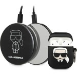 Karl Lagerfeld Ikonik Case for AirPods + Powerbank - Black - (KF000544-0)