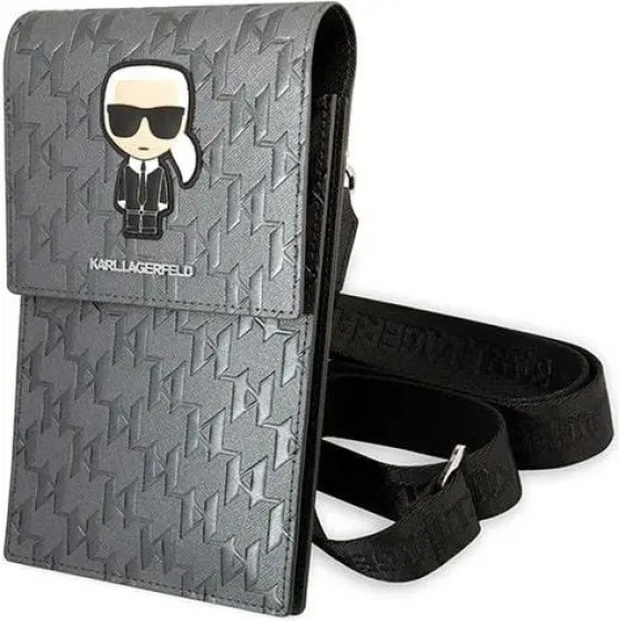 Karl Lagerfeld Ikonik Karl Monogram Patch bag - silver - (KF001291-0)