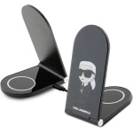 Karl Lagerfeld Ikonik MagSafe 15W inductive charger, foldable 2in1 - black - (KF001913-0)