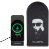 Karl Lagerfeld Ikonik MagSafe 15W inductive charger, foldable 2in1 - black - (KF001913-0)