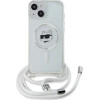 Karl Lagerfeld IML Choupette Head & Cord MagSafe case for iPhone 14 / 13 / 15 - transparent - (KF002084-0)