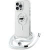Karl Lagerfeld IML Choupette Head & Cord Magsafe Case for iPhone 16 Pro Max - Clear - (KF002400-0)