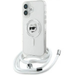 Karl Lagerfeld IML Choupette Head & Cord Magsafe iPhone 16 Case - Clear - (KF002407-0)