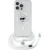 Karl Lagerfeld IML Choupette Head & Cord Magsafe iPhone 16 Pro Case - Clear - (KF002399-0)