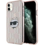 Karl Lagerfeld IML Choupette Head & Monogram case for iPhone 11 / Xr - pink - (KF002119-0)