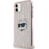 Karl Lagerfeld IML Choupette Head & Monogram case for iPhone 11 / Xr - pink - (KF002119-0)
