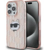 Karl Lagerfeld IML Choupette Head & Monogram case for iPhone 14 Pro Max - pink - (KF002125-0)