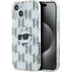 Karl Lagerfeld IML Choupette Head & Monogram case for iPhone 15 / 14 / 13 - transparent - (KF002129-0)