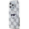 Karl Lagerfeld IML Choupette Head & Monogram case for iPhone 15 Pro - transparent - (KF002130-0)
