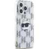 Karl Lagerfeld IML Choupette Head & Monogram case for iPhone 15 Pro - transparent - (KF002130-0)