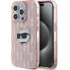 Karl Lagerfeld IML Choupette Head & Monogram case for iPhone 15 Pro Max - pink - (KF002128-0)
