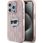 Karl Lagerfeld IML Choupette Head & Monogram case for iPhone 15 Pro Max - pink - (KF002128-0)