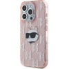 Karl Lagerfeld IML Choupette Head & Monogram case for iPhone 15 Pro Max - pink - (KF002128-0)