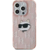 Karl Lagerfeld IML Choupette Head & Monogram case for iPhone 15 Pro Max - pink - (KF002128-0)