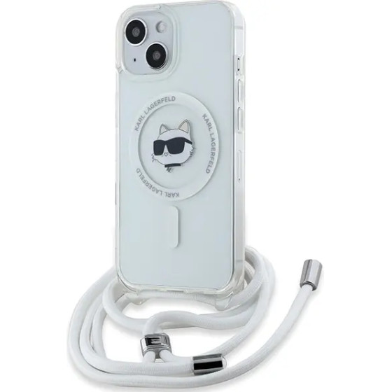 Karl Lagerfeld IML Choupette Head&Cord MagSafe case for iPhone 15 / 14 / 13 - transparent - (KF002087-0)