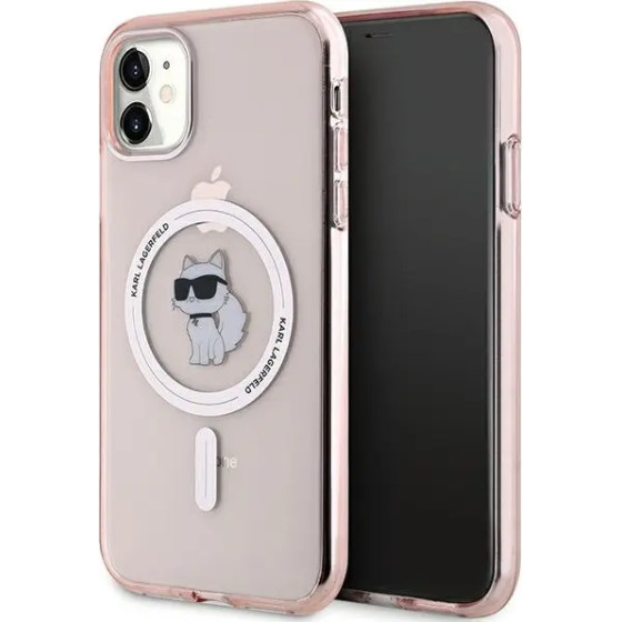 Karl Lagerfeld IML Choupette MagSafe case for iPhone 11 / Xr - pink - (KF002076-0)