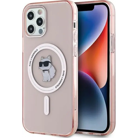 Karl Lagerfeld IML Choupette MagSafe case for iPhone 12/12 Pro - pink - (KF002077-0)