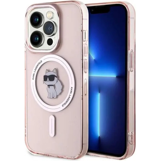 Karl Lagerfeld IML Choupette MagSafe case for iPhone 14 Pro Max - pink - (KF002080-0)