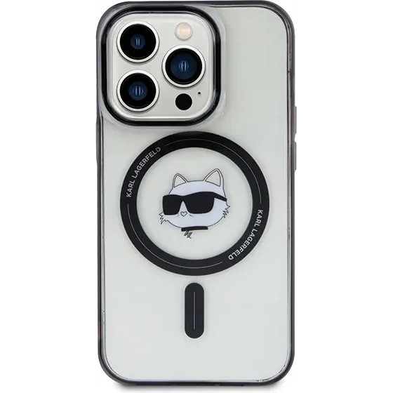 Karl Lagerfeld IML Choupette's Head MagSafe case for iPhone 15 Pro - transparent - (KF001724-0)