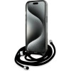 Karl Lagerfeld IML Crossbody Monogram Karl & Choupette Head MagSafe Case for iPhone 15 / 14 / 13 - Black - (KF002156-0)