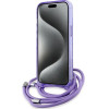 Karl Lagerfeld IML Crossbody Monogram Karl & Choupette Head MagSafe case for iPhone 15 / 14 / 13 - purple - (KF002162-0)