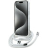 Karl Lagerfeld IML Crossbody Monogram Karl & Choupette Head MagSafe Case for iPhone 15 / 14 / 13 - Transparent - (KF002132-0)