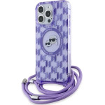 Karl Lagerfeld IML Crossbody Monogram Karl & Choupette Head MagSafe case for iPhone 15 Pro - purple - (KF002163-0)