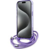 Karl Lagerfeld IML Crossbody Monogram Karl & Choupette Head MagSafe case for iPhone 15 Pro - purple - (KF002163-0)