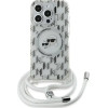 Karl Lagerfeld IML Crossbody Monogram Karl & Choupette Head MagSafe Case for iPhone 15 Pro - Transparent - (KF002133-0)