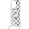 Karl Lagerfeld IML Crossbody Monogram Karl & Choupette Head MagSafe Case for iPhone 15 Pro - Transparent - (KF002133-0)